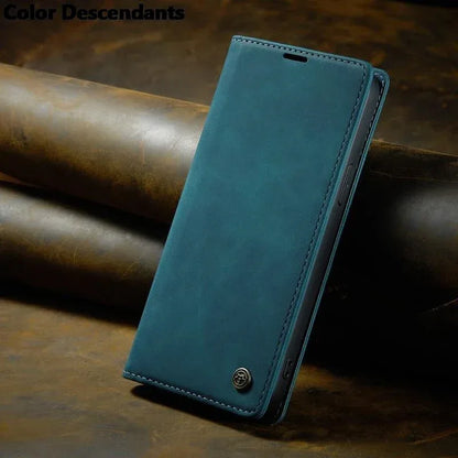 Iphone 15 Pro Max Case Iphone 13 14 12 11 Pro Max SE X XR XS Max 8 7 6 6S Plus Card Slot High-grade Leather Cover Phone Case