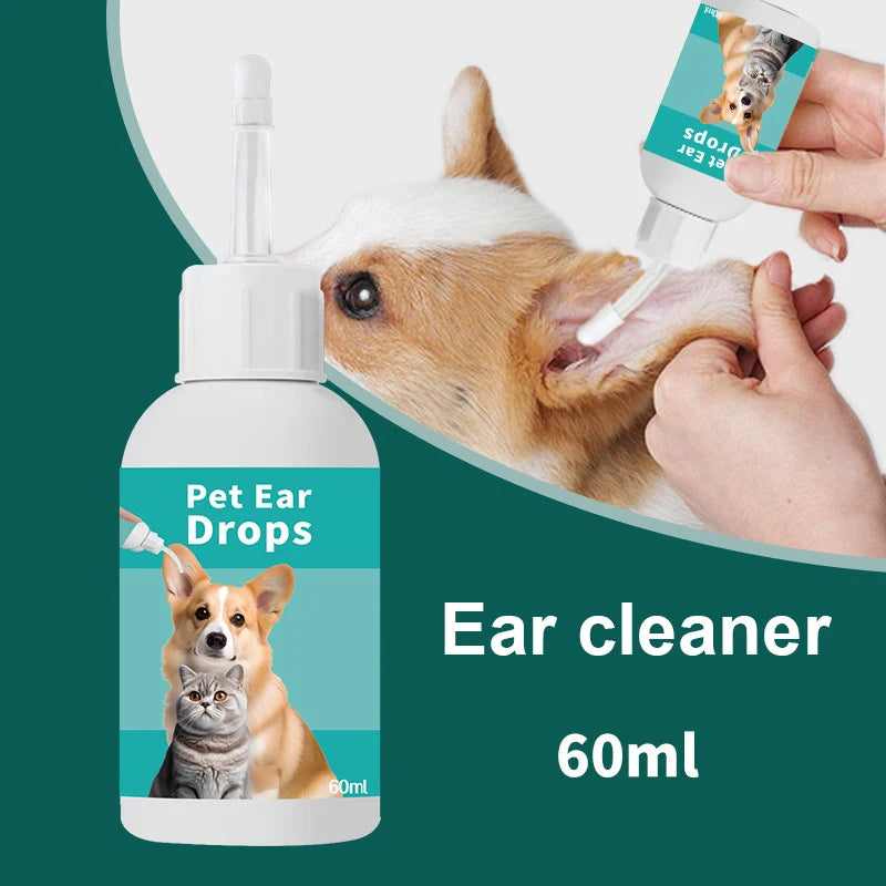 Pet Ear Wash Cats and Dogs Ear Water Cleaning Ear Mite Ear Drops Ear Drops Department Care Pet Cleaning Products