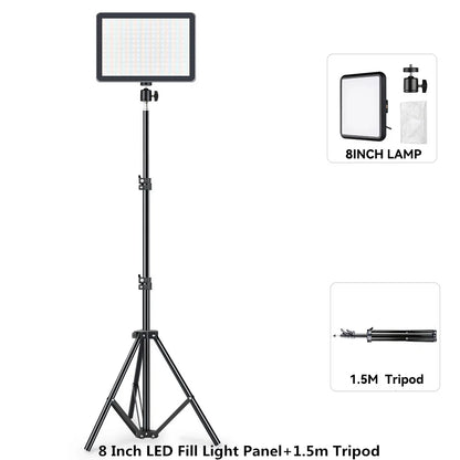 Video Led Light Photography Selfie Dimmable Video Fill Light for Photo Studio Live Stream Fill Lamp for Tiktok Youtube