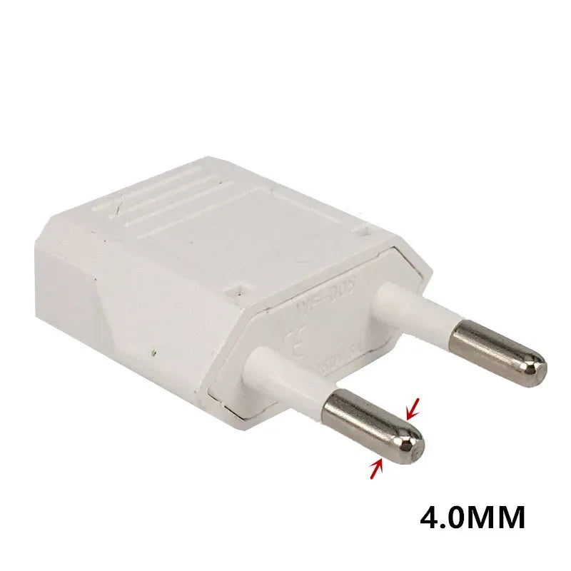 1-100pcs EU Plug Adapter US to EU Plug Adapter CN to EU Travel Adapter Electric KR Euro Plug Converter Power Sockets AC Outlet