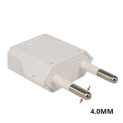 1-100pcs EU Plug Adapter US to EU Plug Adapter CN to EU Travel Adapter Electric KR Euro Plug Converter Power Sockets AC Outlet