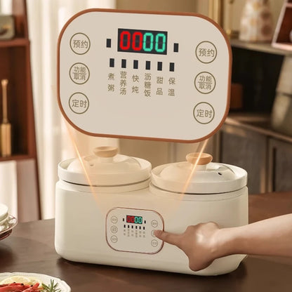 Ceramic Electric Stew Pot Porridge Cooker Porridge Stew Pot Electric Casserole Household Automatic Stew Pot Самогонный Аппарат