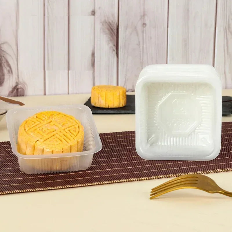100Pcs Mooncake Wrapping Bag Machine Seal Plastic Bags For Egg Yolk Cookie Packaging Mid-Autumn Festival Party Decor Supplies