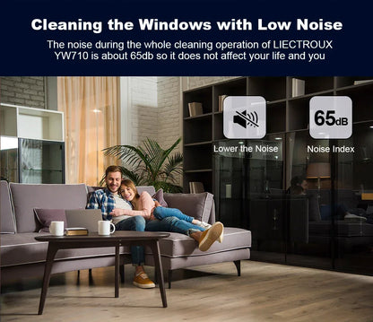   (promo code: AEEU03 )Liectroux YW710 Robot Window Cleaner,Double Water Spray,Strong Vacuum,Home Floor Wall Window Cleaning Robot,App&Remote Control