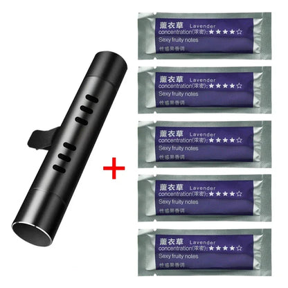 1/3/4Sets Car Air Freshener Outlet Car Air Conditioning Vent Solid Perfume Car Perfume Stick Supplement 6 Flavour