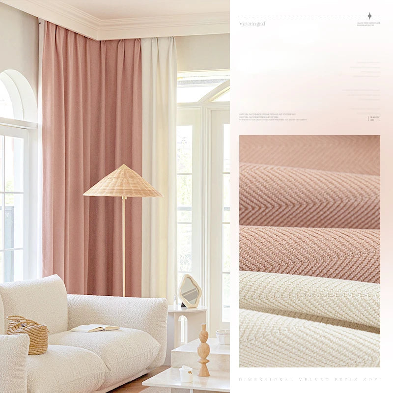 Modern Simple Blackout Curtain Luxury Living Room Drape Room Balcony Floor-to-ceiling Windows Curtains Bedroom Soundproof Drapes