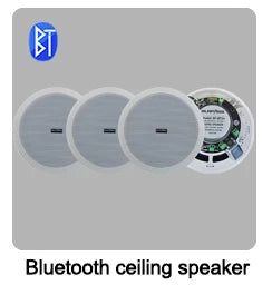 Bluetooth Wall Amplifier Smart Home Audio Mini Touch Screen 4*20W Stereo Sound Music PA System Loudspeaker Ceiling Speaker  suit