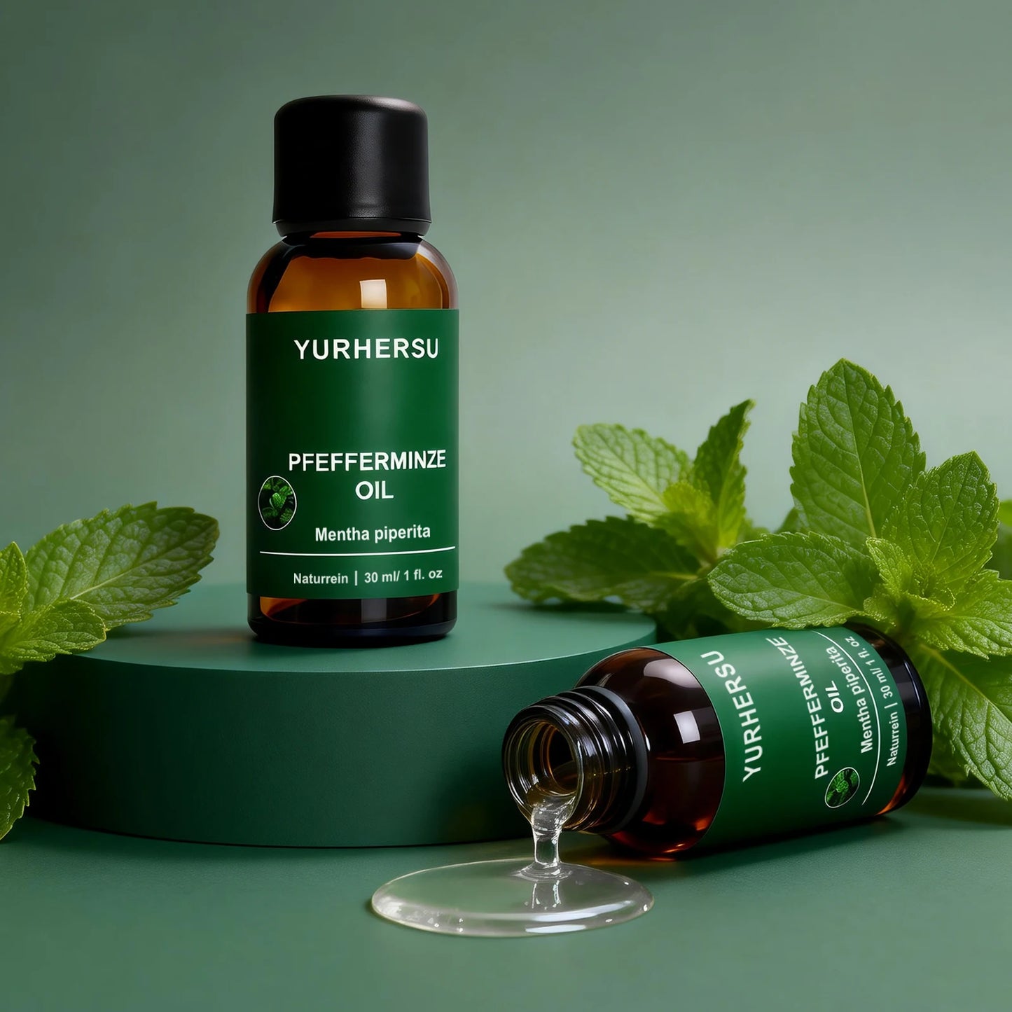 Peppermint Essential Oil 30ml for Focus & Energy, Mental Clarity, Cooling Inhalation, Study/Work, 100% Pure