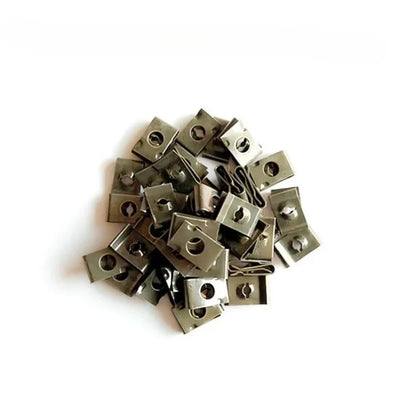 Metal U Type Self Tapping Clips Anti Rust Cover Retainer Locking Brackets for Auto Motorcycle Scooter Moped Body Repair