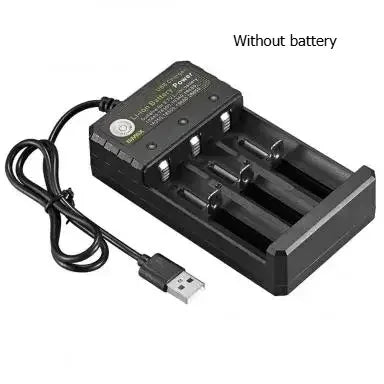 18650 Battery Charger Black 2/3/4 Slots AC 110V 220V Dual For 18650 Charging 3.7V Rechargeable Lithium Battery 4 Ports Charger