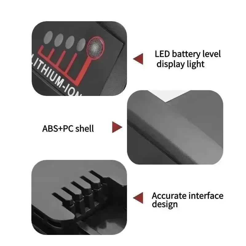 DHL 18V 12Ah For Milwaukee M18 Battery Li-Ion Replacement Battery For Milwaukee 18V M18 48-11-2830 0730-20 Tool battery