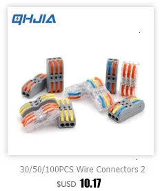 Wire Connector 1 Input Multiple Output Electrical Splitter Push-in Terminal Block Butt Home LED Light Quick Wiring Connectors