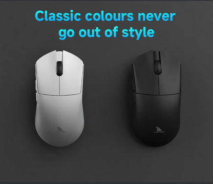 Darmoshark M3 Gaming Mouse Dual Mode 8K Wireless Tri-Mode PAW3395 Big Hand Macro Game Mouse 26000 DPI Lightweight Mice