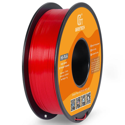 GEEETECH High-Speed PLA Filament 1.75mm 1kg 1 spool,Better Liquidity, Fast Curing, HS-PLA High-Speed 3D Printing Filament