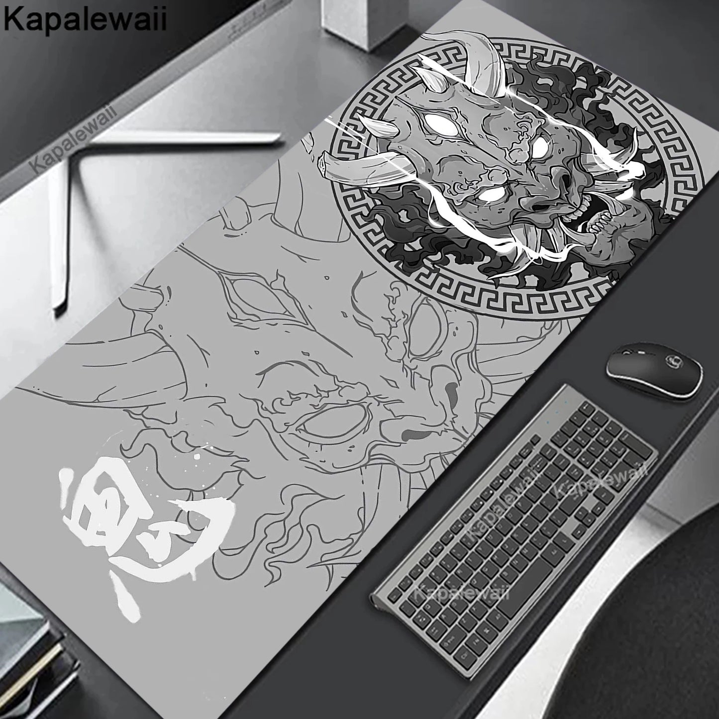 Oni Mouse Pad Gaming Mousemat Large Desk Mat Pc Gamer Accessoires Mousepad Speed Keyboard Pads XXL 900x400 Keyboard Mousepad