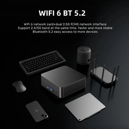 Windows 11 MiniPC Intel Core i9 10980HK Intel N150 16GB 32GB RAM WIFI6 BT5.2 4K 1TB 2TB SSD 1000Mbps Protable Gaming Computer PC