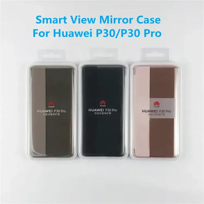 Original Huawei P30 Smart Wake Chip Mirror Phone Case For Huawei P30 PRO / P30 Smart View Clear Mirror Flip Cover Fundas Capa