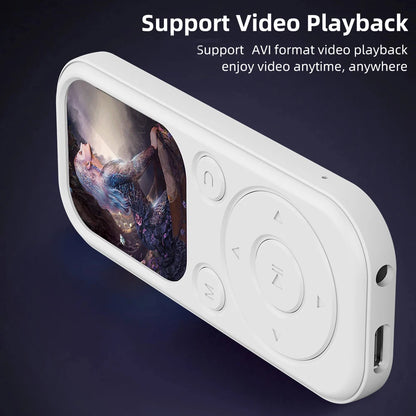 2026 New 1.8 inch Slim MP3 Player Bluetooth 5.4 — Portable Walkman, Compatible eBook Recording FM Radio Music Player