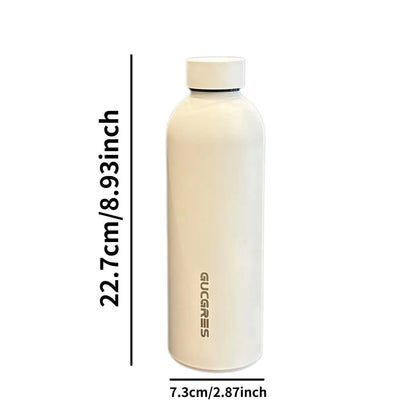 American Style Dual-Layer Stainless Steel Cup Portable Water Bottle Sports Wide Mouth Insulated Thermos Flask for Outdoor Use