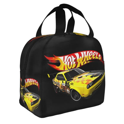 Custom Hot Wheels For Fans Thermal Insulated Lunch Bag Cartoon Sport Car Portable Lunch Container Travel Multifunction Food Box