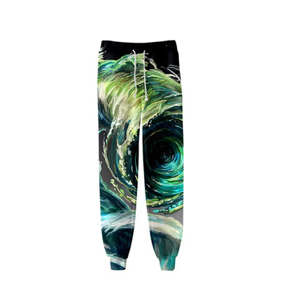 New Hot Sale 3D Print Tie Dye Pink and Green Pants Colorful Psychedelic Trousers Streetwear Men/Women Sweatpants