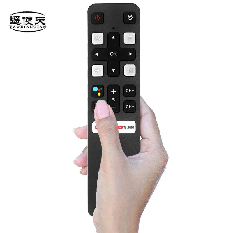 RC802V FNR1/FUR7 Voice Remote for TCL Smart TVs 43/49P30FS,55EP680，32S30，50p616， 43/55C715, 55/65P8S,43P30FS 50/55/65P8, 75EP660