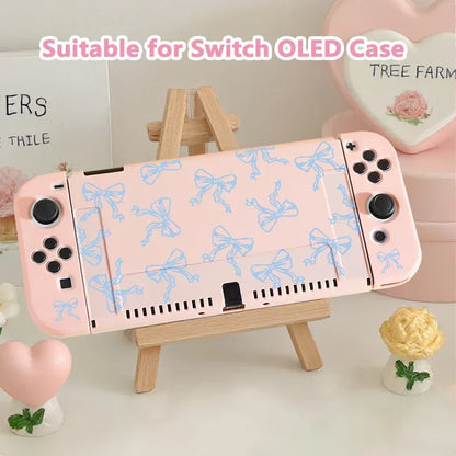 This protective case for Switch NS/OLED，durable TPU，shockproof and drop-proof soft shell，the best choice for Switch players