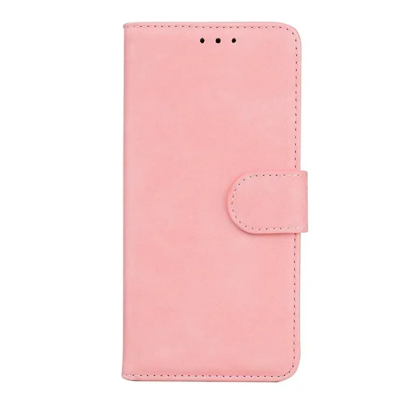 For Xiaomi Redmi 13 Case Solid Color Leather Flip Phone Case for Xaomi Redmi 13 Cover Redmi13 13C 5G Wallet Card Slots Etui