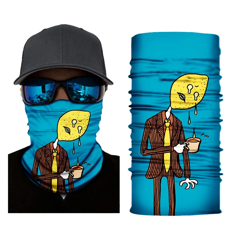 UV Protection Face Mask Neck Gaiter Windproof Scarf Sunscreen Breathable Bandana Balaclava for Sport Outdoor Running Motorcycle