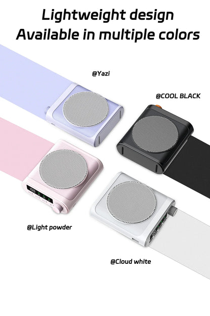 Mini Wireless Megaphone Speaker With Lavalier microphone Portable Voice Amplifier for Teachers, Elderly, Tour Guides, Coaches,
