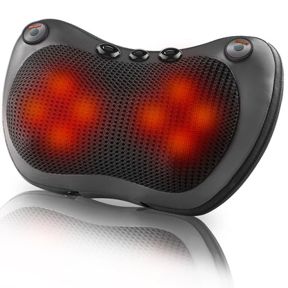 Head Neck Shoulder Back Massage Pillows Kneading Infrared therapy shiatsu  relaxation pillow massager