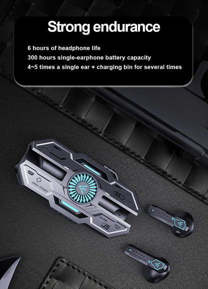 X37 Wireless Earphone Bluetooth Mecha Cool Esports Gaming Earbuds HIFI Stereo HD Call Headset Gamer Noise Reduction Low Latency