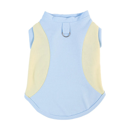 Dog cooling vest - summer sun protection, lightweight color block design, pet tank top, ice-cooling, breathable pet apparel