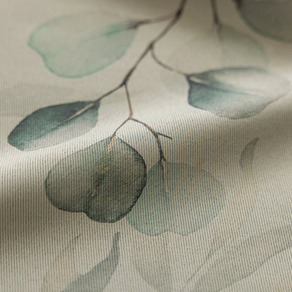 LEEJOOM Green Leaves Printed Blackout Curtain Window Blinds for Living Room Bedroom French Window 1PC