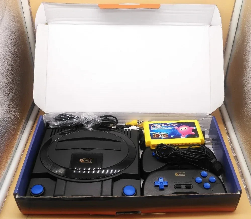 8bit FH-008 Retro AV output TV Video Game Console for FC Games with 2 Gamepads Built-in 88 Games support yellow game cartridge