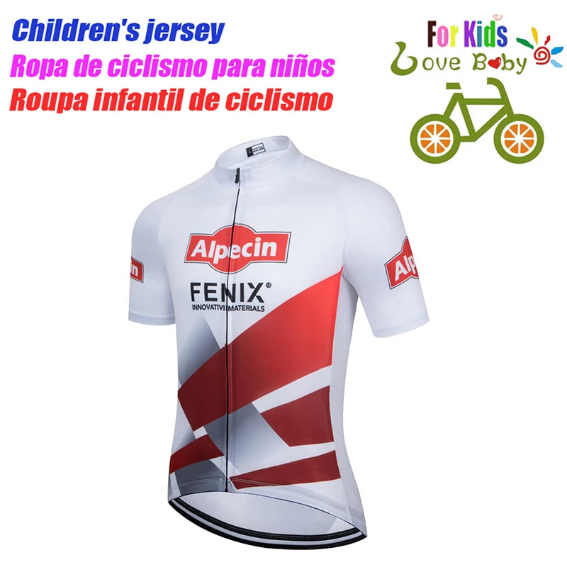 UAE 2022 New Kids Cycling Jerseys Set Summer Breathable Child Bike Cycling Clothes Boy Sport Bicycle Jersey Cycling Clothing