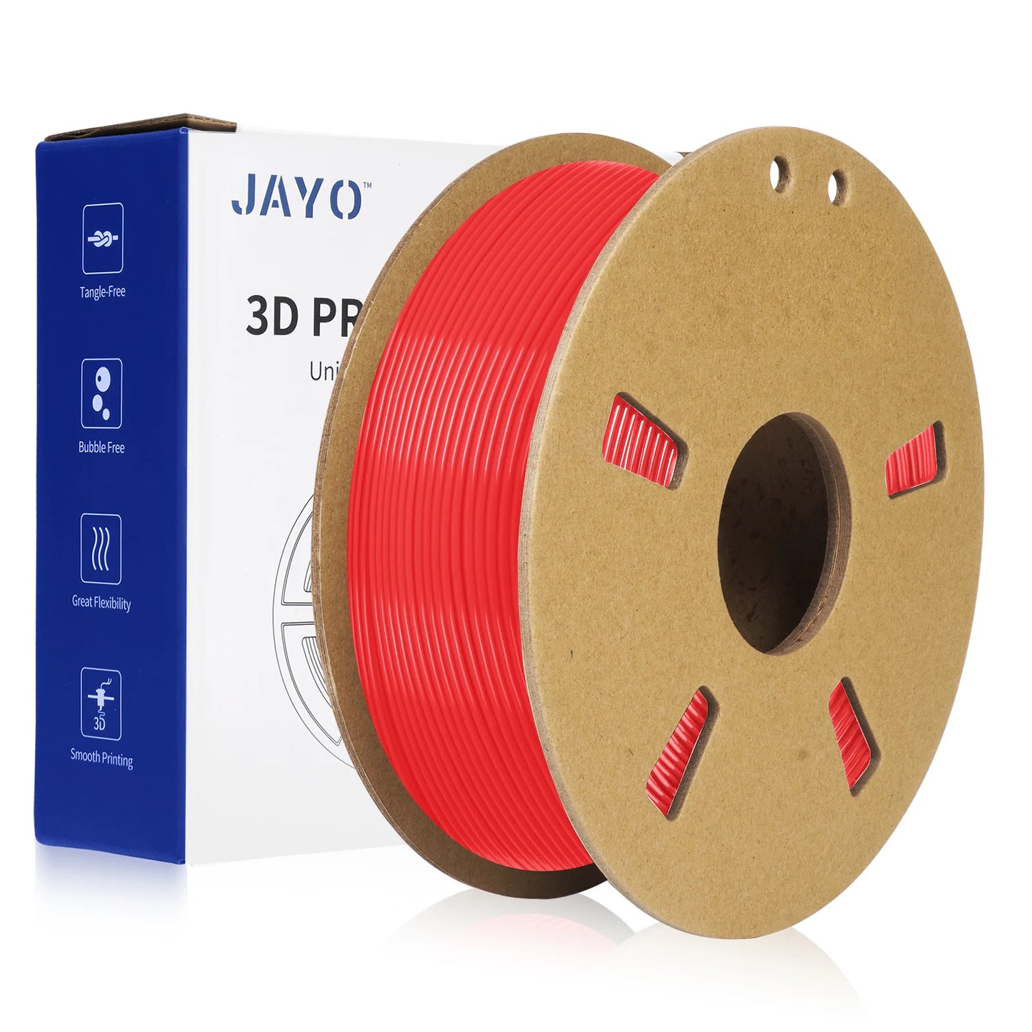 JAYO PETG/PLA+/SILKPLA/PLAMeta/PLAMatte/ABS/ PLA Filament 1.75mm 1.1/0.65KG 3D Printer Filament For FDM 100% No Bubble Mix Color