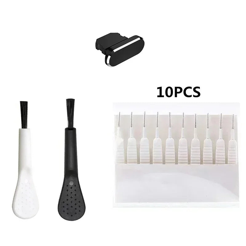 14/13PCS Charging Port Cleaning Brush Set USB-C Lightning Cleaner Kit with Dust Plug for iPhone Samsung Xiaomi Speaker Hole Tool