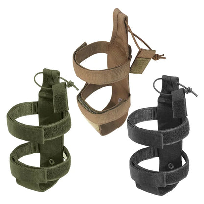 Portable Water Bottle Bag Universal Outdoor Adjustable Water Bottle Holder Durable Fabric Backpack Accessory For Camping Hiking