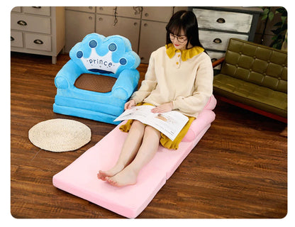 Home Cute Princess Style Folding Sofa Bed Multifunctional Lazy Leisure Single Seat Sofa For Home Decor Living Room Furniture