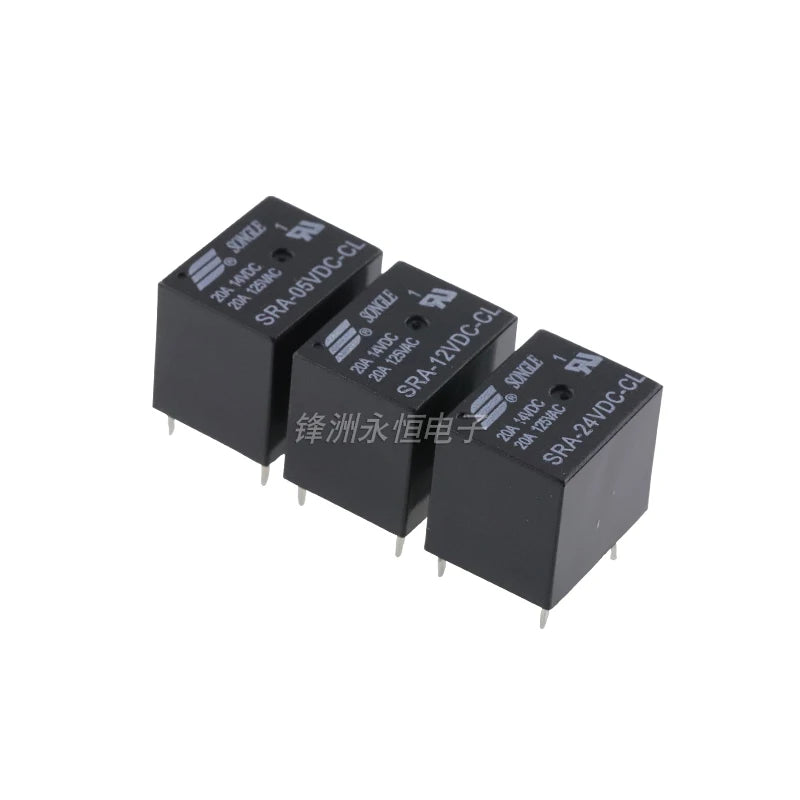 5Pcs Original New SRA-05VDC-AL SRA-12VDC-AL SRA-24VDC-AL -CL 20A 4Pin 5Pin 5V 12V 24V Automobile relay