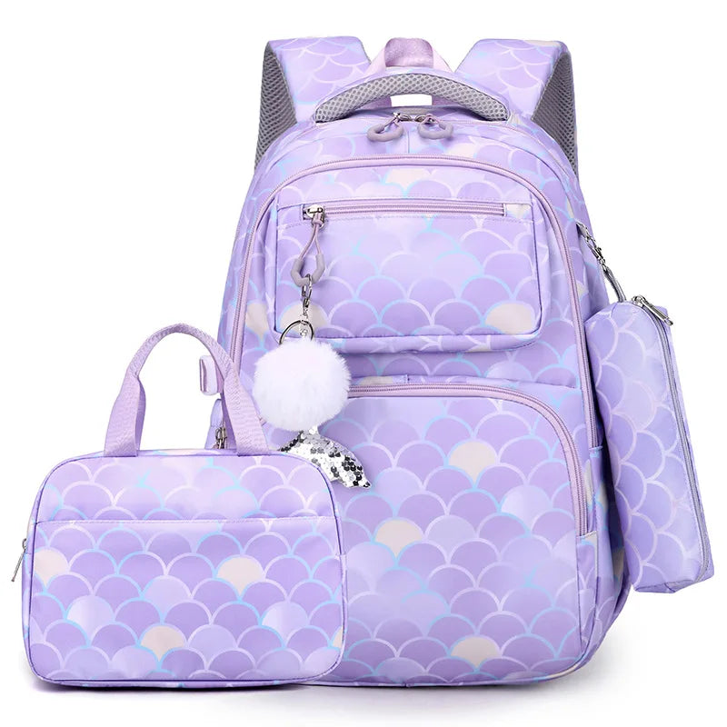 Child Girl Backpacks Primary Junior High School Bags for Girls Children Kids Bookbag Backpack 2025 Back to School Girl Schoolbag