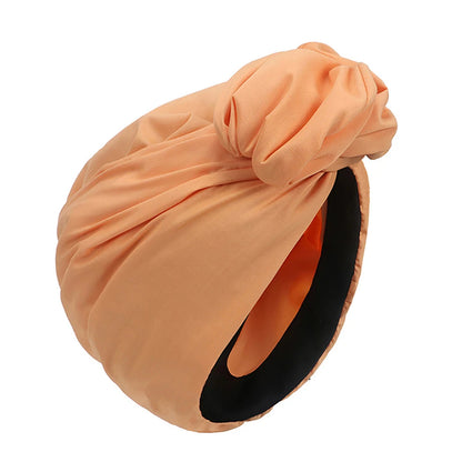 Woman Muslim Headscarf Cap Cotton Headband African Head Wraps Elegant Retro Turban for Ladies Beanies Caps Muslim Headpiece