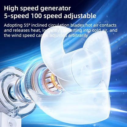 Portable Mini Fan Water Mist Spray Fan 3600mAh 5 Speeds Handheld Foldable Neck Hanging Small Fans Humidifier USB Rechargeable
