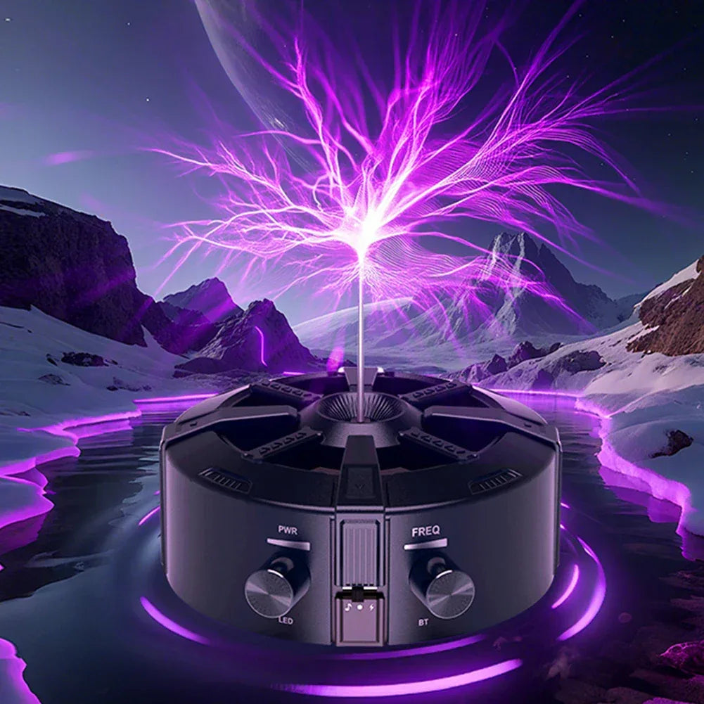 New Tesla Coil Music Touchable Spark Musical Tesla Coil Lighting Student Science Experiment Tools Wireless Bluetooth Speaker