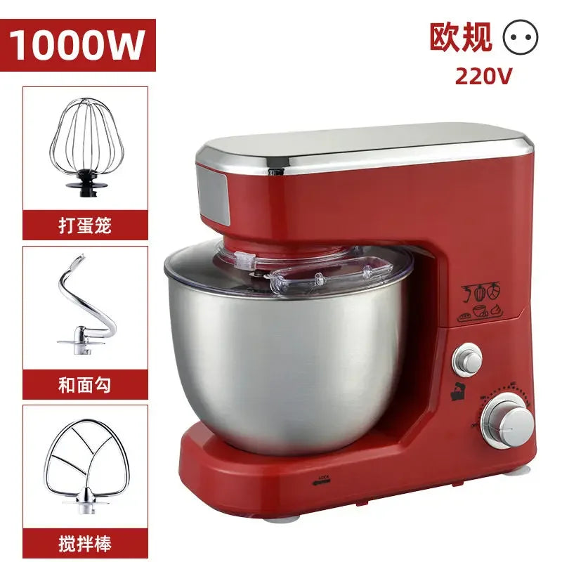 110V/220V Dragon Stand Mixer Small Household Multi-function Dough Kneader Cream Whisker Automatic LAB