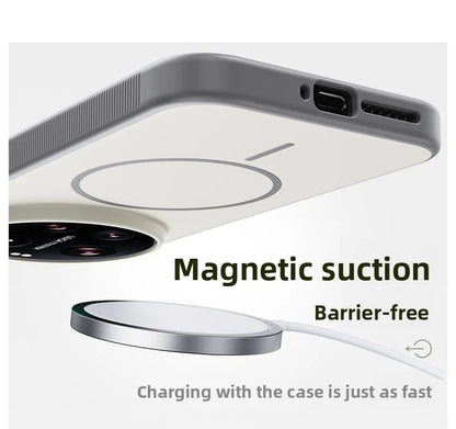 For Xiaomi Mi 17 Ultra Case Hard Silicone Skin Magnetic Wireless Charging Protective Back Cover For Xiaomi Mi 17 17Ultra hell