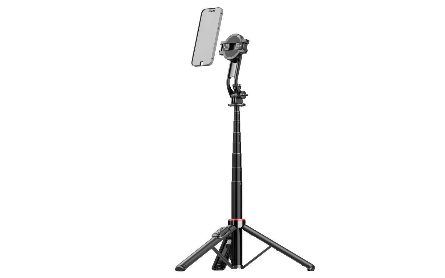 C20 Magnetic Selfie Stick Tripod for iPhone 12-16 Pro Max Travel Stand with Magsafe Phone Clamp for Android Smartphone