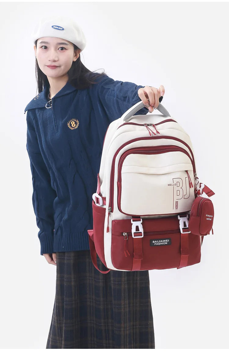 Teen Girls Backpacks for School 8-12 Years Students Casual Fashion Travel Backpacks Portability College Backpack for Women Bag