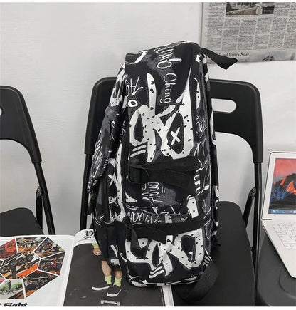 middle high school backpack for teenage boys cool school bag college student backpack large capacity schoolbag for boy cute doll